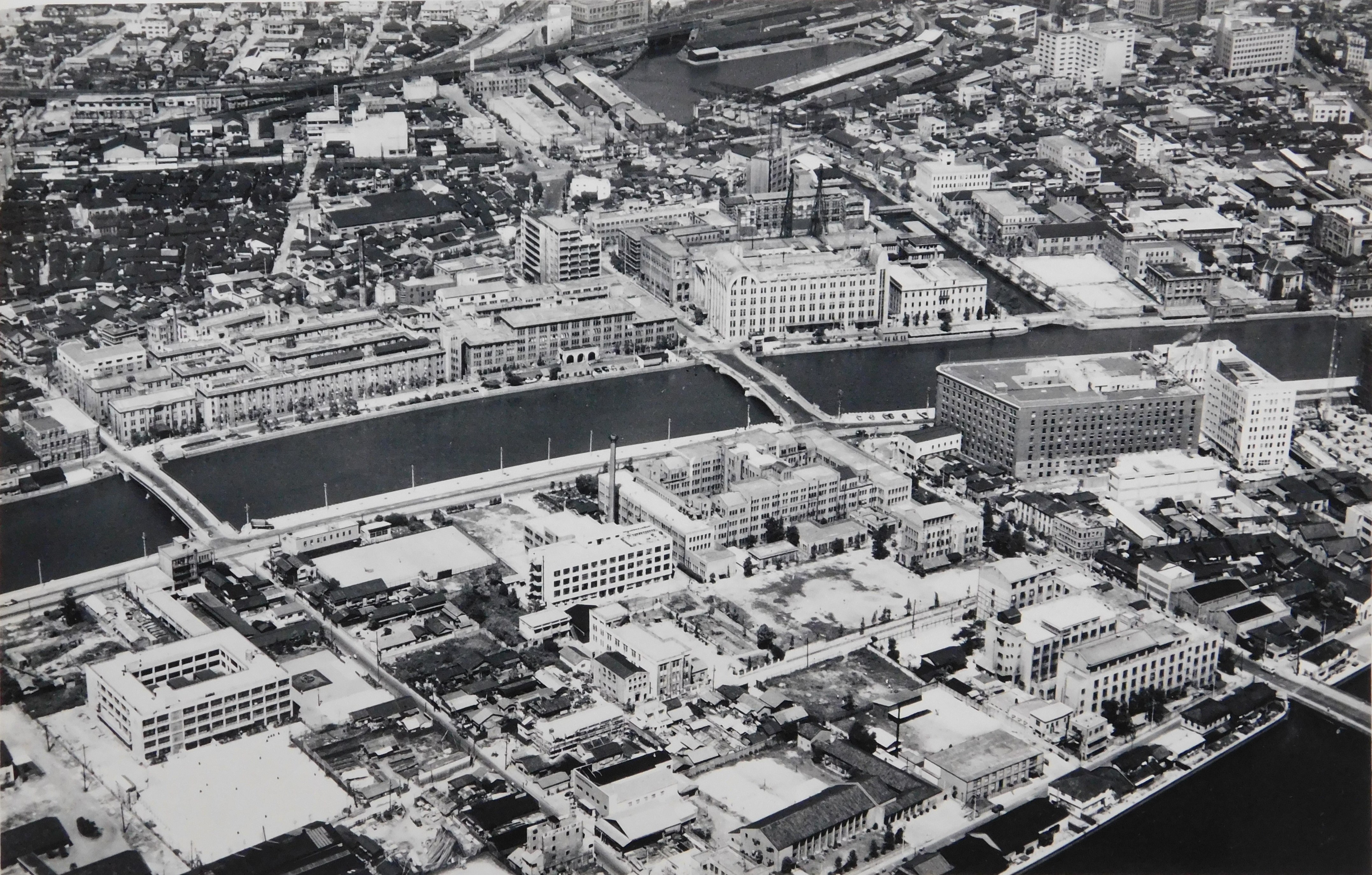 （トリミング）50Y6020 大阪大学中之島地区全景　航空写真2【昭和33年9月9日】.JPG